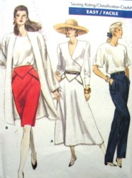 7132 EZ VOG STRT-FLARE SEAM SKIRT LENGTHS, PANTS PATTERN 8-16